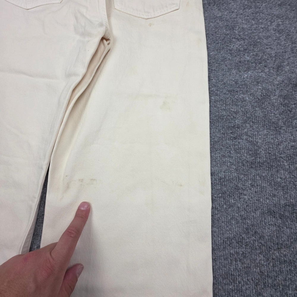 Citizens of Humanity Gaucho Trousers Pants Women's 28 Ivory Wide Leg NWT *Marks - Picture 7 of 16